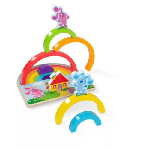 Melissa & Doug Fa Készségfejlesztő játék - Szivárvány puzzle