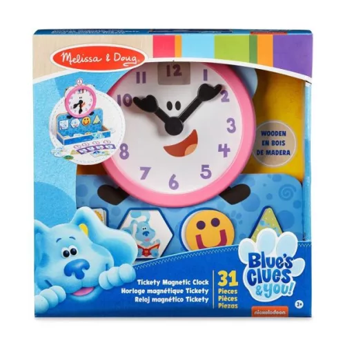 Melissa & Doug Fa Készségfejlesztő játék - Mágneses óra
