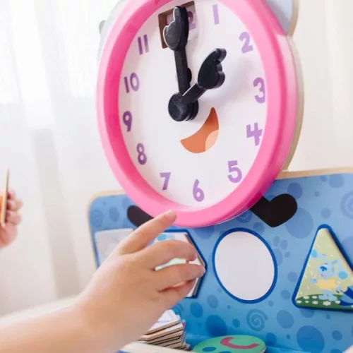 Melissa & Doug Fa Készségfejlesztő játék - Mágneses óra