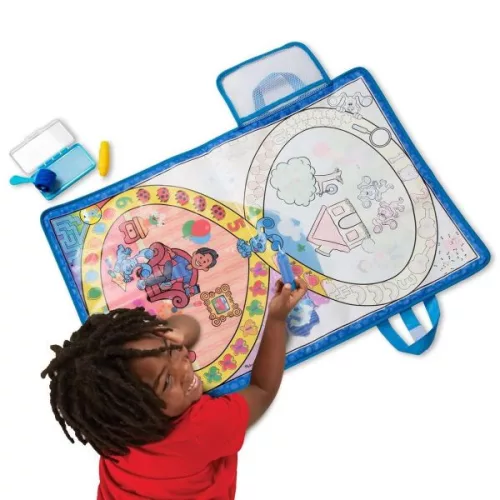 Melissa & Doug Kreatív játék - Rajzolás vízzel - Azúrkék nyomok és te kihajtható tábla