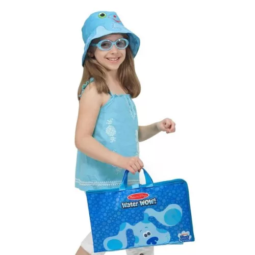 Melissa & Doug Kreatív játék - Rajzolás vízzel - Azúrkék nyomok és te kihajtható tábla