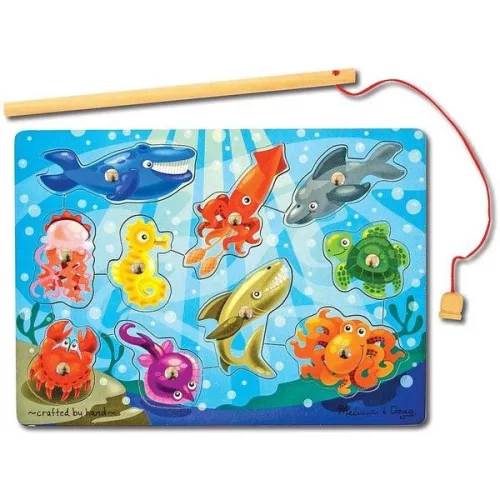 Melissa & Doug Fa készégfejlesztő játék, Mágneses horgászat