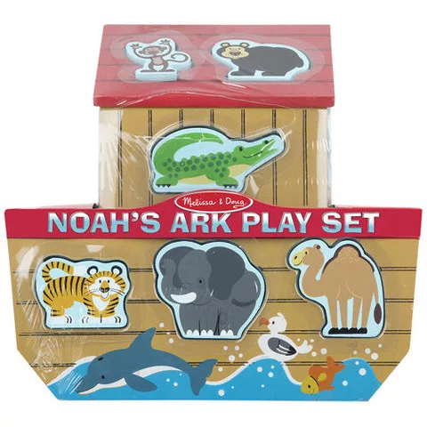 Melissa & Doug Fa Készségfejlesztő játék - Noé bárkája formaegyeztető