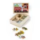 Melissa & Doug Fa Készségfejlesztő játék - Puzzle dobozban - Járművek