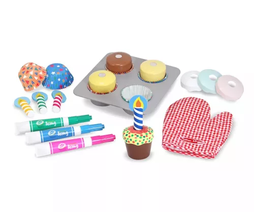 Melissa & Doug: Süss és dekorálj szett - Cupcake