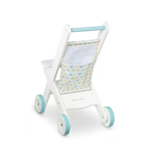 Melissa & Doug Babaházak - Játék fa babakocsi