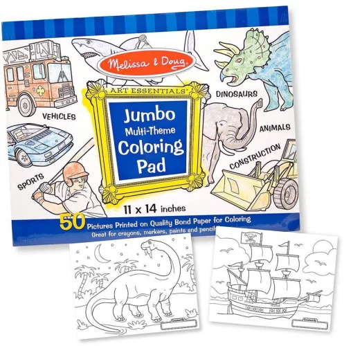 Melissa & Doug Jumbo színező, kék