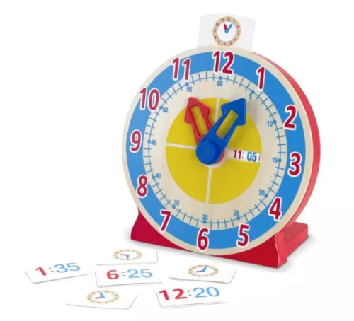 Melissa & Doug Fa Készségfejlesztő játék - Forgasd és olvasd, óratanuló