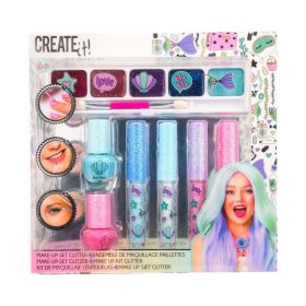 Create It! Make-up szett csillámos sellő színekkel