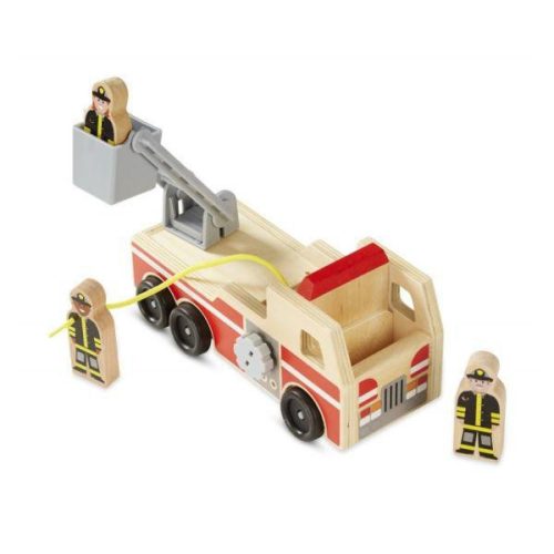 Melissa & Doug Fa jármű - Létrás tűzoltóautó