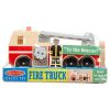 Melissa & Doug Fa jármű - Létrás tűzoltóautó