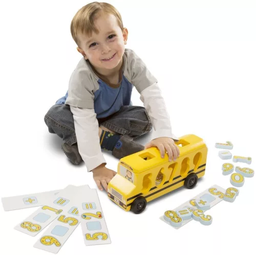 Melissa & Doug Számos formarendező iskolabusz