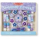 Melissa & Doug: Fa gyöngy szett - Ragyogó virágok
