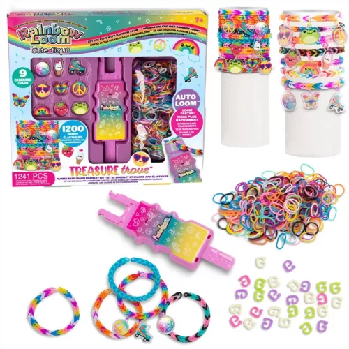 Rainbow Loom: Auto Loom Cute-Tique - Kincsesbánya gumikarkötő készítő szett