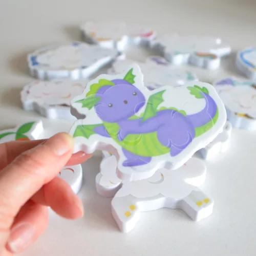 Buddy & Barney Fürdőjáték: Színváltós Csempetapasz - Mesebeli Lények