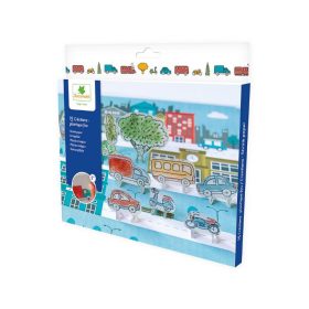   Sycomore: Színezz-Vágj-Süss kreatív készlet – Járművek