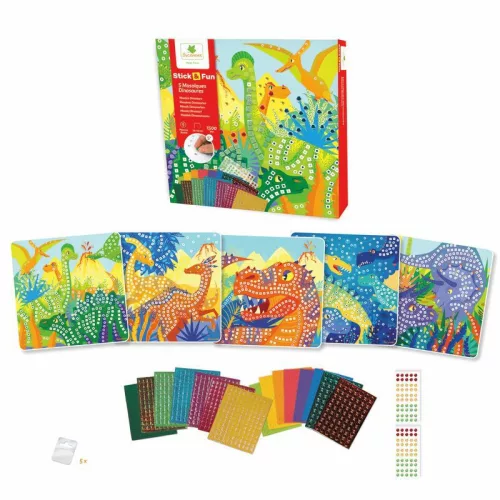 Stick'n Fun: Mozaikkép-készítő – Dínók