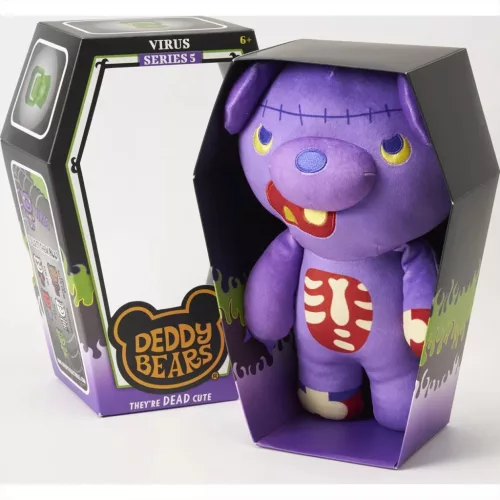Deddy Bears plüss koporsóban S5, 30 cm-es - Virus