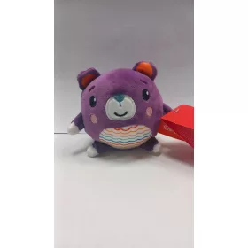 Fisher-Price: Puha állatbarát plüss 10 cm-es - lila maci