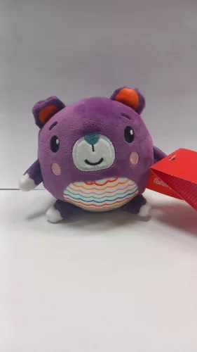 Fisher-Price: Puha állatbarát plüss 10 cm-es - lila maci
