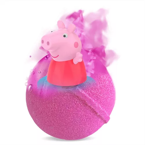 Craze Inkee vegán fürdőgolyó csomag eperfagyi aromával - Peppa malac nyomda figurával