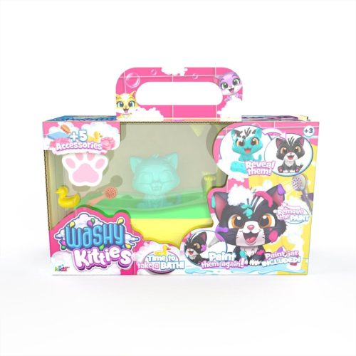 Washy Friends Color Reveal: Pancsoló cicusok káddal és 5 kiegészítővel - Cirmi