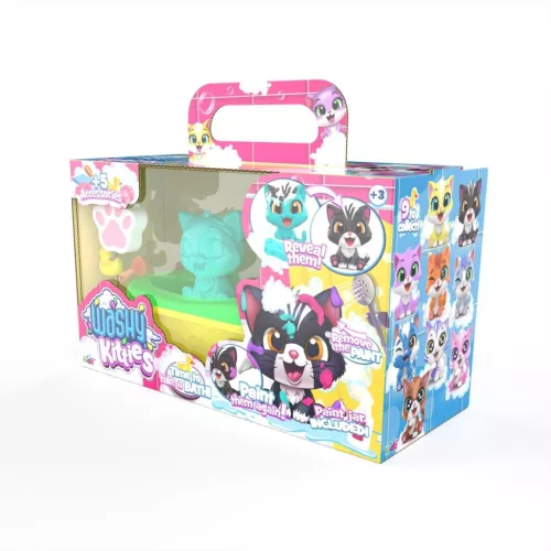 Washy Friends Color Reveal: Pancsoló cicusok káddal és 5 kiegészítővel - Cirmi