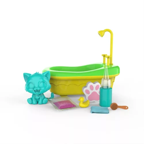 Washy Friends Color Reveal: Pancsoló cicusok káddal és 5 kiegészítővel - Cirmi
