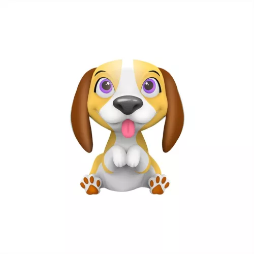 Washy Friends: Color Reveal Pancsoló Kutyusok káddal és 5 kiegészítővel - Beagle