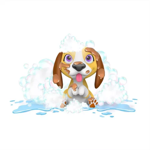 Washy Friends: Color Reveal Pancsoló Kutyusok káddal és 5 kiegészítővel - Beagle
