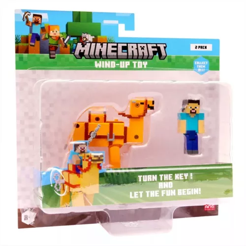 Minecraft 3D játékfigura felhúzható állattal 2. sorozat - többféle