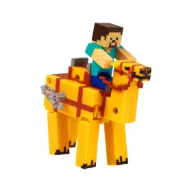   Minecraft 3D játékfigura felhúzható állattal 2. sorozat - Steve a tevével