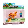 Minecraft 3D játékfigura felhúzható állattal 2. sorozat - Steve a tevével