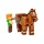 Minecraft 3D játékfigura felhúzható állattal 2. sorozat - Alex a lóval
