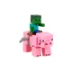 Minecraft 3D játékfigura felhúzható állattal 2. sorozat - Creeper a malaccal