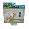 Minecraft 3D játékfigura felhúzható állattal 2. sorozat - Creeper a csirkével