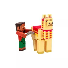   Minecraft 3D játékfigura felhúzható állattal 2. sorozat - Noor a lámával