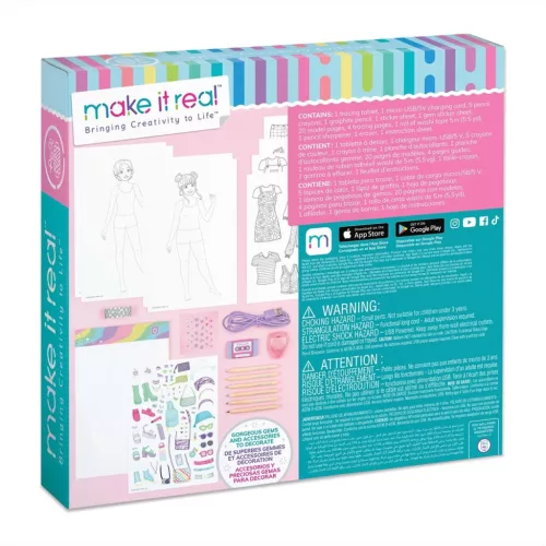 Make it Real: Divattervező kreatív tábla LED világítással és sablonokkal