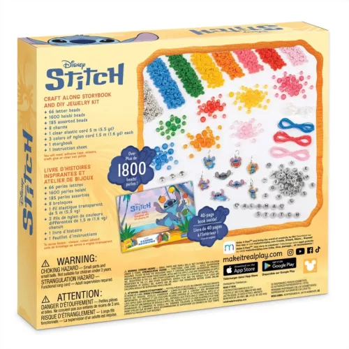 Make It Real Stitch karkötőkészítő szett mesekönyvvel