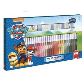 Mancs Őrjárat fiús nyomda készlet 36 db-os