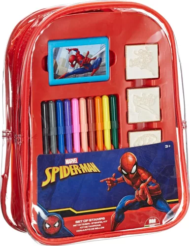 Spiderman nyomda szett hátizsákban