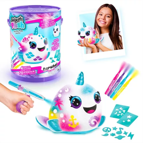 Canal Toys: Style 4 Ever színezhető plüss mini állatok vödörben - Narvál