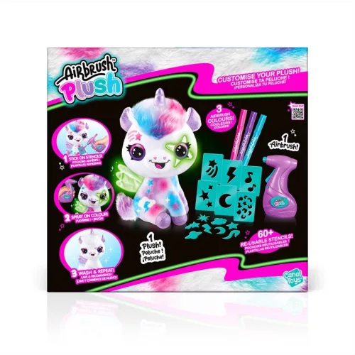 Canal Toys: Style 4 Ever színezhető plüss - Sötétben világító unikornis