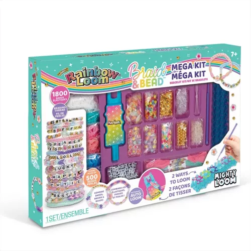 Rainbow Loom: Auto Loom gumikarkötő készítő mega szett gyöngyökkel
