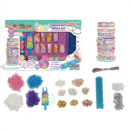 Rainbow Loom: Auto Loom gumikarkötő készítő mega szett gyöngyökkel