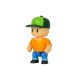 Stumble Guys meglepetés mini figurák sapkában, többféle