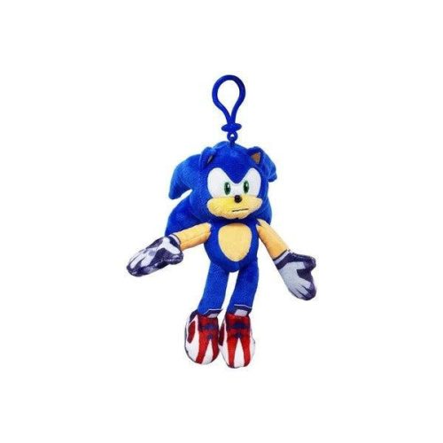 Sonic plüss figura 15 cm-es - Sonic piros cipővel