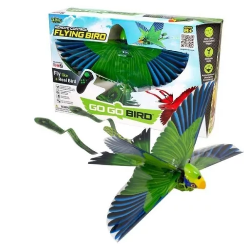 Go Go Bird intelligens távirányítós madár - zöld-kék