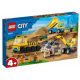 LEGO City: 60391 Építőipari teherautók és bontógolyós daru