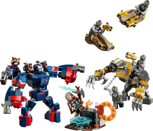 LEGO® Marvel: 76322 Bosszúállók - Végjáték Thor a chitauri harcosok ellen